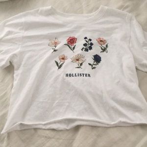 hollister cropped tshirt